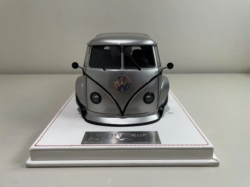 CRL 1:18 VW T1 pick up Silber Harz nicht öffnebar seltenes Automodell - Bild 3 von 4