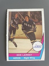 1977-78 O-Pee-Chee WHA Don Larway #48