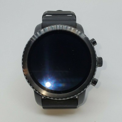 fossil q men's gen 3 explorist stainless steel and silicone smartwatch