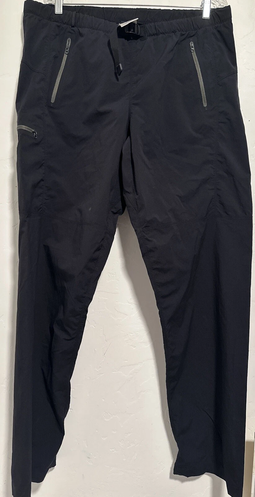 Arcteryx Men Soft Shell Black Utility Straight Pants Hiking Pockets Size Large
