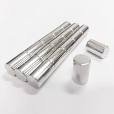 10 x Strong Neodymium Cylinder Magnets | 10mm (D) x 16mm (H) N38 | Fridge magnet