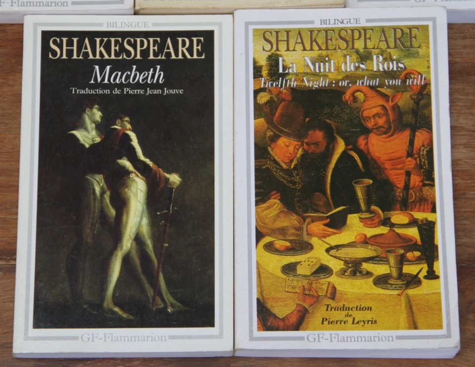 WILLIAM SHAKESPEARE - LOT DE 5 LIVRES -GARNIER-FLAMMARION - De 1983 à 2002 - Photo 4/4