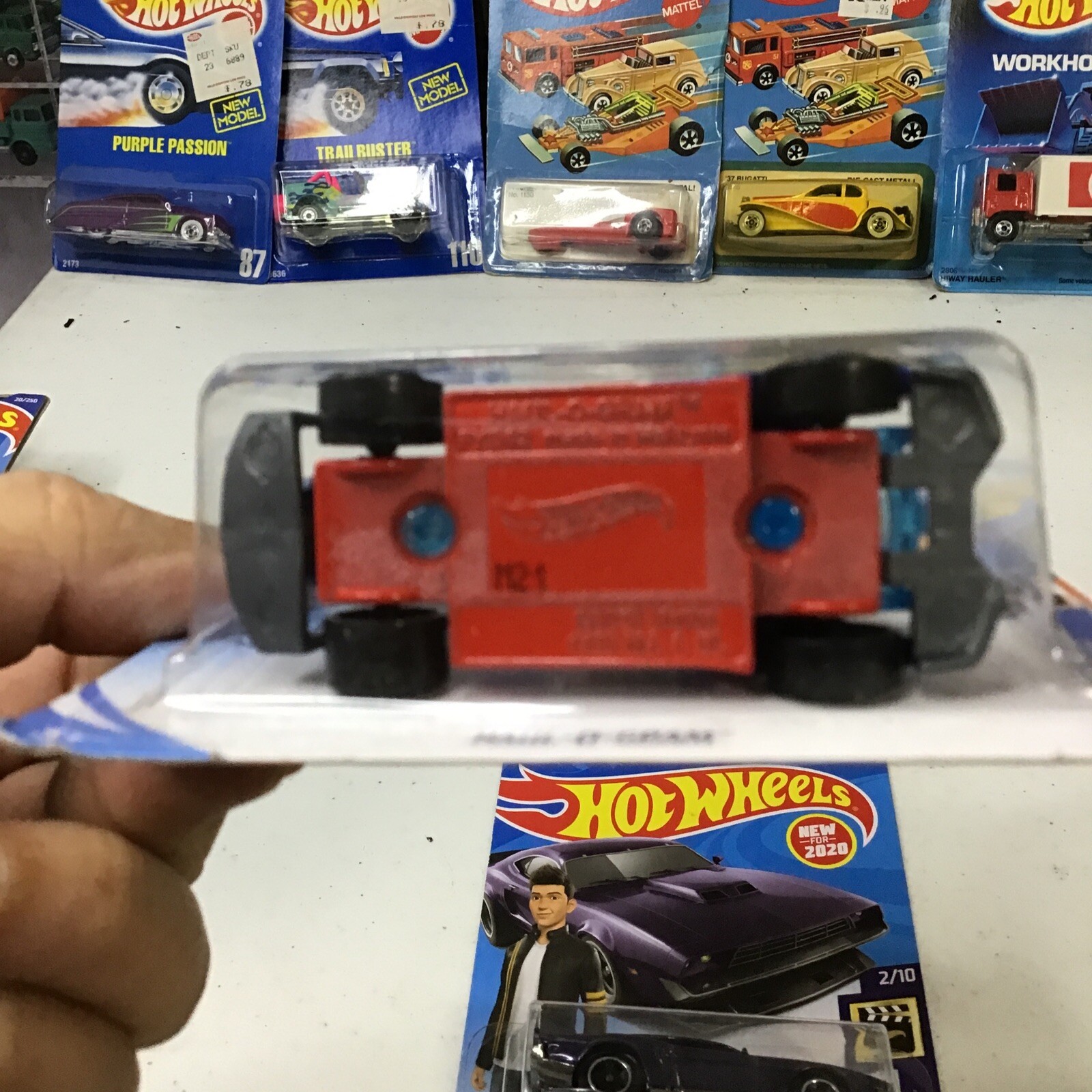 2019 HOT WHEELS HW RACE TEAM #232 BLUE HAUL O GRAM SEMI TRUCK  1/64 MIP MALAYSIA