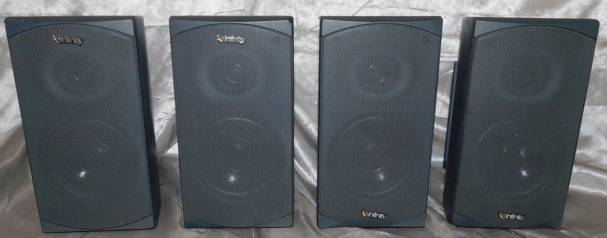 Infinity universal satellite speakers set of 4 with mounts