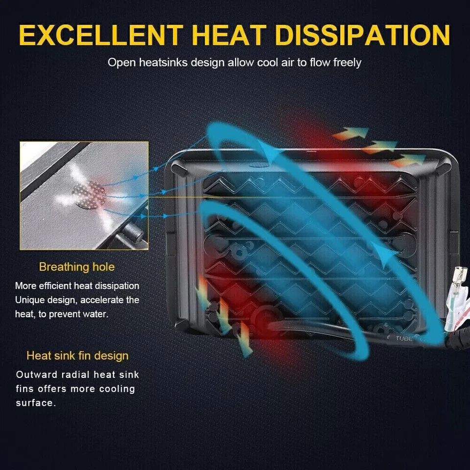 Para YAMAHA TW200 DT 125 RE Motor 4x6" pulgadas Faro LED Proyector Alto DRL H4 Foto 4 de 4