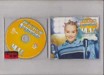 M.A.C. / Dont cry for me Argentina - Maxi CD mit Promo Info  Sheet 