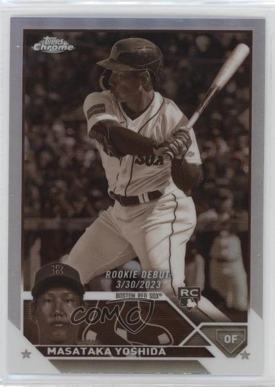 2023 Topps Chrome Update Rookie Debut Sepia Refractor Masataka Yoshida 0w7