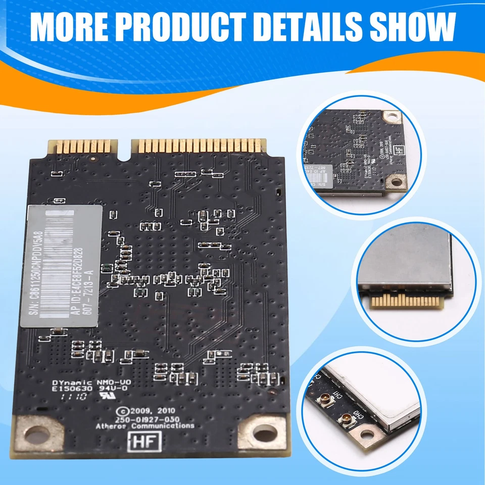 AR5BXB112 forforMac Pro Wifi Card 450Mbps Wifi  PCI-E  Card C4P68408 - Image 3 of 4