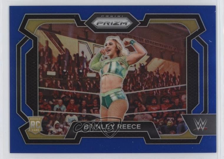2024 Panini Prizm WWE Blue Prizm 84/199 Brinley Reece #36 Rookie RC 1t5