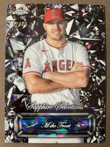 2024 Topps Chrome Sapphire Mike Trout Sapphire Selections Black /10