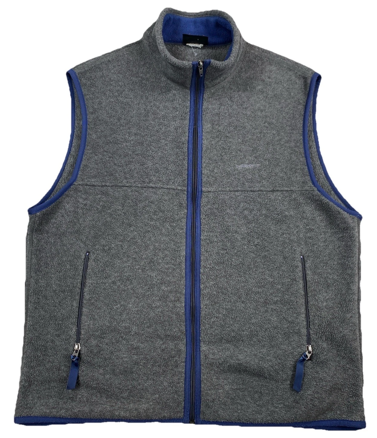 Patagonia Synchilla Vest Fleece Full Zip Gray Blue Men’s (Read Desc)