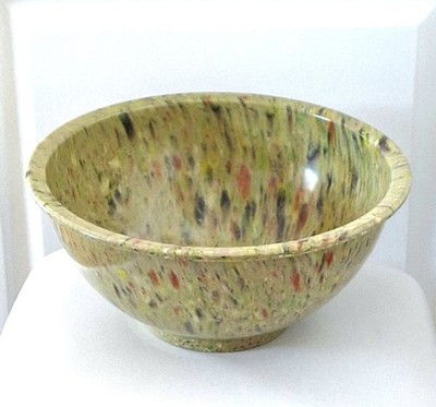 Vintage Texas Ware # 118  Green Multi Confetti Melamine Mixing Bowl