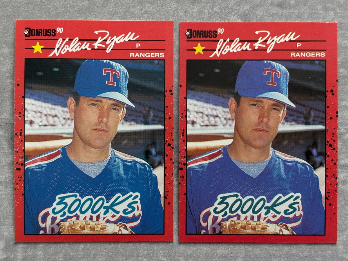 2) 1990 Donruss NOLAN RYAN 