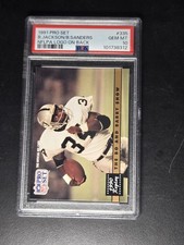 1991 Pro Set 1990 Replay Bo Jackson Barry Sanders #335 PSA 10 NICE CARD!!!