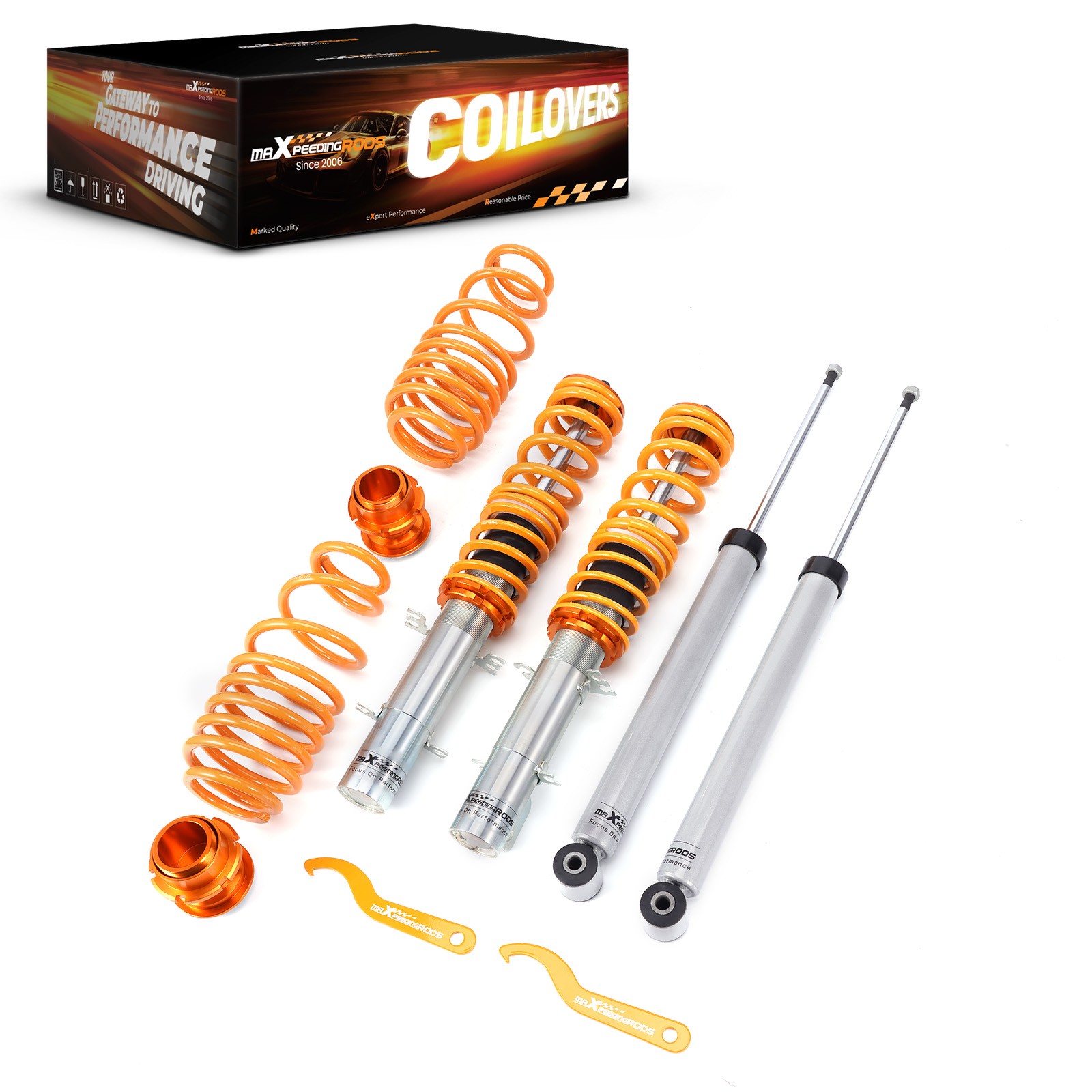 Coilovers Suspension Kit for VW Golf Mk4 1.8-2.8 +T/V5/VR6/SDi/TDi 1J 97-03
