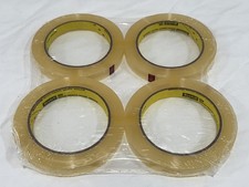 4 Rolls 3M/Scotch 600 Transparent Glossy Finish Film Tape 1/2" x 72 yds 3" Core