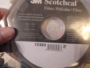 4E- NOS SCOTCHCAL striping tape-#72303- 5/16" X 150 ft.  gold met