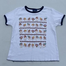 VTG Disney Snow White Shirt Girls M Seven Dwarfs Graphic Baby Tee 90s Ringer