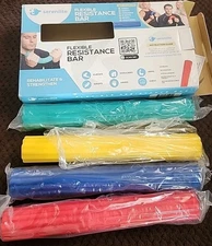 Flex Therapy Bar Set Of 4  Hand Therapy Rehab  Strengthening