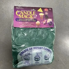 Candle Magic Wax Crystals Americana Green 12 Oz Distlefink Designs New USA