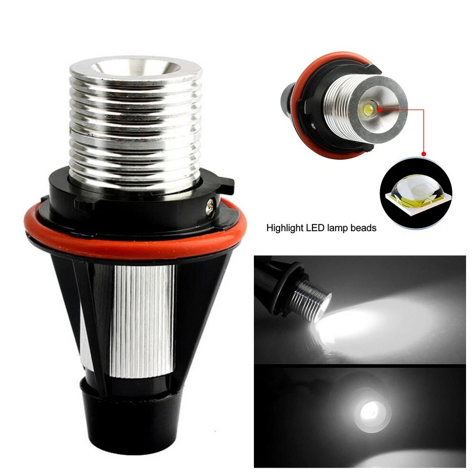 Angel Eyes LED Bulbs White X3 X5 10W E39 E60 E63 E65 For Marker Light - Image 4 of 4