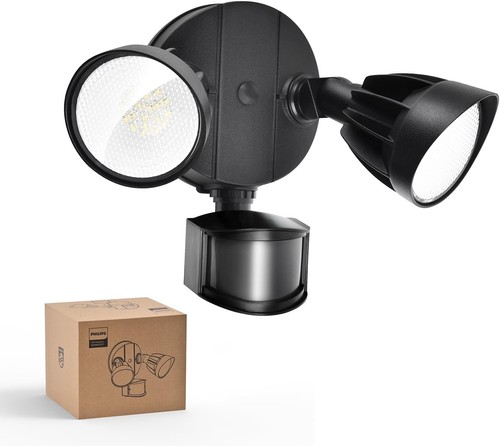 Philips 44W 4200 lm LED Security Light Outdoor w/PIR Motion Sensor, 5000K