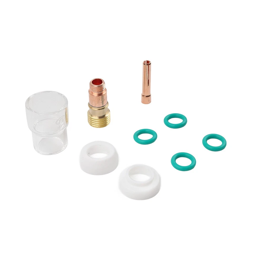 TIG Welding Stubby Gas Lens #12 Pyrex Cup Kit 9pcs Fit Tig WP-17/18/26 1/8’’ - Bild 3 von 4