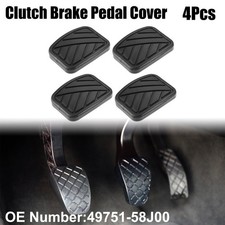 4 Stück Anti-Rutsch Kupplung Brems Pedal Abdeckung für Suzuki SX4 Schwarz