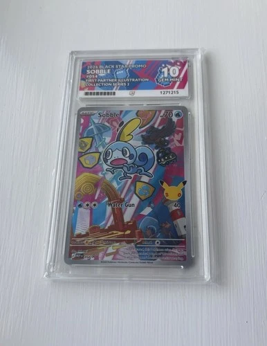 Sobble Black Star Promo 054 First Partner Series 2 Holo Ace 10 Gem Mint