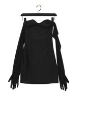 AsYou Bodycon Midi Dress UK8 in Black