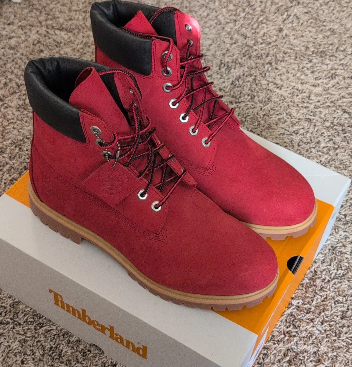 Timberland Red Ankle Boots for Men for Sale | Shop New 