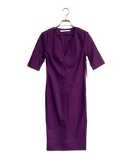 DIANE VON FURSTENBERG                    Keyhole neck dress 404-248930 purple 40