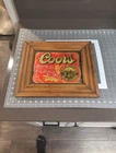 Vintage Adolph Coors Beer Sign Framed Bar Collectible Bar Decor 15”x12”
