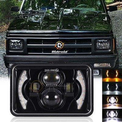 For Nissan 720 1983-1986 4x6'' Inch LED Sealed Headlight Hi-Lo DRL Turn Signal
