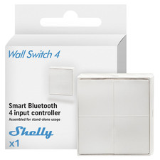 Shelly BLU Wall Switch 4 Stand-Alone - Bluetooth-Schalter, Кeine Verkabelung Еrf