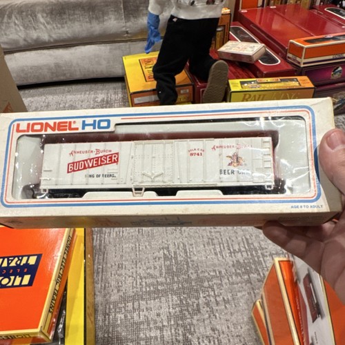 Lionel Anheuser-Busch Budweiser Cerveza Frigorífico Coche Calibre HO Blanco 8741 Publicidad | Zustand: New