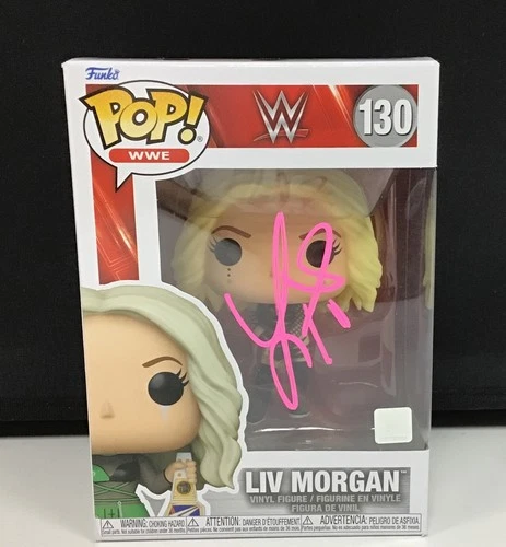 WWE Liv Morgan Autographed Funko Pop #130  Fanatics COA