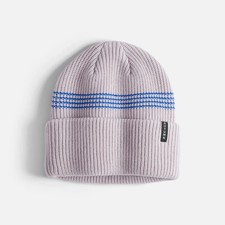 Autumn Mini Stripe Beanie Hat, Whisper Pink