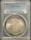 1879-S Morgan Silver Dollar PCGS MS66 Free Shipping. SKUPCASWRPXTMN090