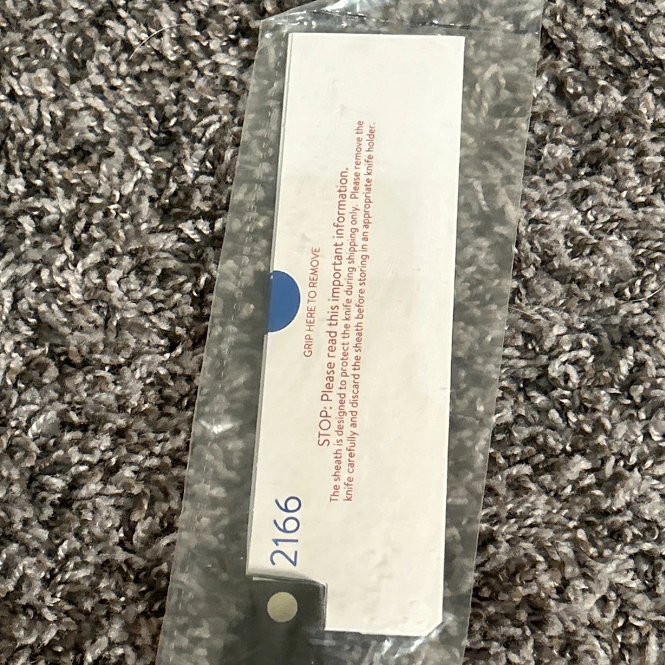 2166 Cutco 5” Santoku Style Chef Knife Classic Brown Handle - Image 4 of 4