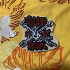 Vintage 2007 Tour Volcom Patch Iron sewing On Style Wax Paper Back 4.5" x 5"