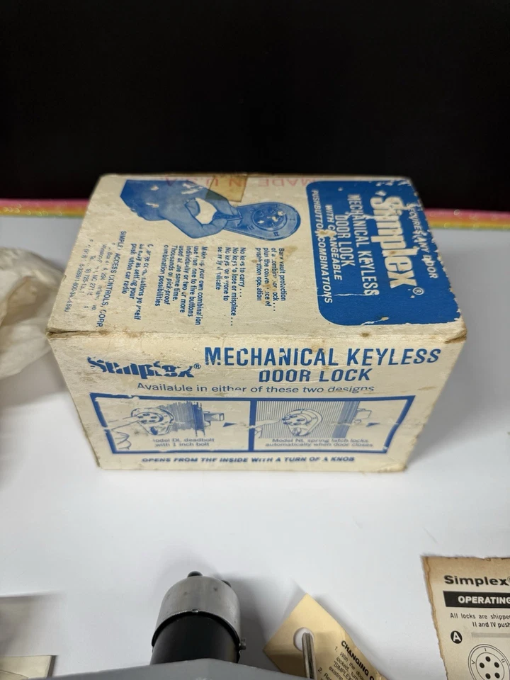 Simplex Mechanical Keyless Door Lock model 905 - Image 3 of 4