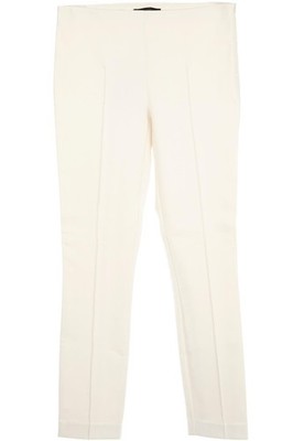 THE ROW ELFENBEIN BAUMWOLLE SKINNY HOSE US 2 UK 6