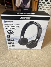 NEW Amerisound Bluetooth Stereo Headphones W/ Mic SEALED 