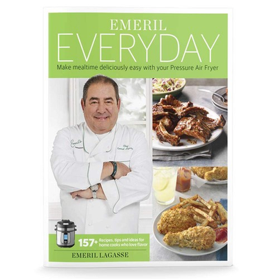 #ad Emeril Lagasse Pressure Cooker amp; Air Fryer Cookbook with 157 Quick and Easy... $4.88