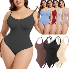 Plus Size Women's Body Shaper Bodysuit Firm Tummy Control Shapewear Slimming Top