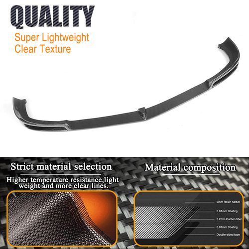 Alerón delantero de carbono para Mercedes W204 C63 AMG 2012-2014 - Imagen 7 de 10