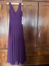madeline garner dress size 6 eggplant