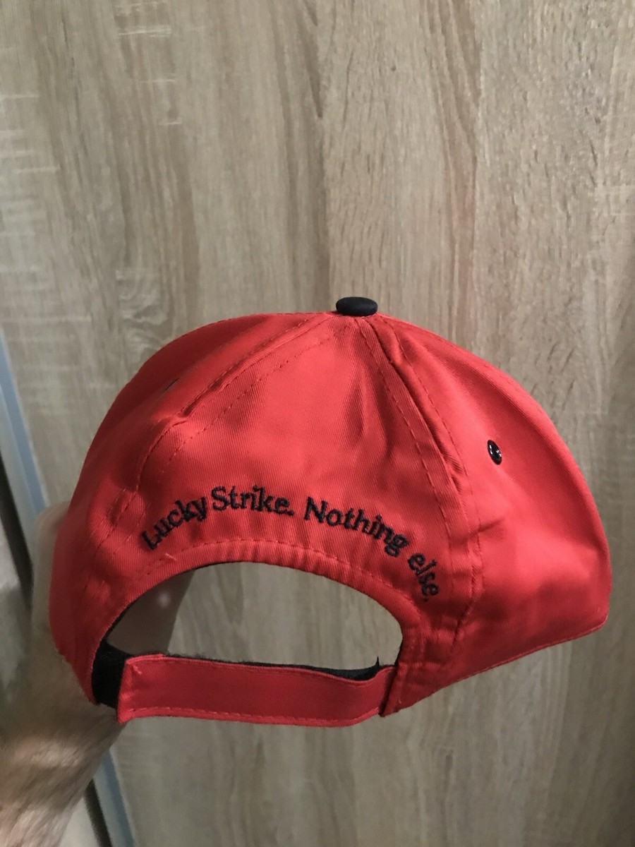 Vintage Lucky Strike cap red faded racing | eBay