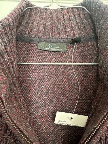 nwt marc anthony quarter zip sweater size small - Picture 3 of 3